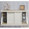 Z Solid Oak Grey Painted Furniture Large Sideboard