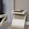 Z Solid Oak Grey Painted Furniture Lamp Table