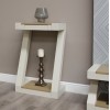 Z Solid Oak Grey Painted Furniture Small Console Table