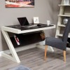 Z Solid Oak Grey Painted Furniture Computer Desk