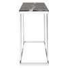 Ackley Chrome Metal Console Table With Black Marble Top 2405425