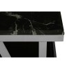 Ackley Chrome Metal and Black Marble Top Coffee Table 2405429