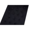 Allure Black Velvet Tufted and Silver Metal Bench 5502606