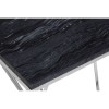 Allure Chrome Metal and Black Marble End Table 5501452