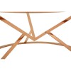 Allure Corseted Round Rose Gold and Clear Glass Coffee Table 5501387