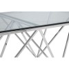 Allure Metal Triangular Base and Clear Glass Coffee Table 5501370