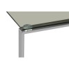Allure Rectangular Chromed Metal and Clear Glass Coffee Table 5502538