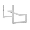 Allure Rectangular White High Gloss and Chrome Console Table 5501369