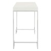 Allure Rectangular White High Gloss and Chrome Console Table 5501369