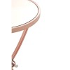 Allure Rose Gold Pinched Metal And Mirrored Glass Side Table 5501456