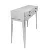 Allure Silver Finish Stainless Steel 4 Drawer Console Table 2403477