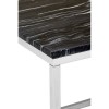 Allure Square Black and White Marble End Table 5501446