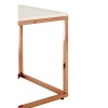 Allure Square White Marble and Rose Gold End Table 5501445