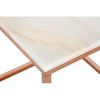 Allure Square White Marble and Rose Gold End Table 5501445