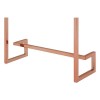 Allure White High Gloss Rose Top and Rose Gold Legs Console Table 5501368
