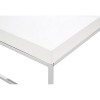 Allure White High Gloss and Chrome Metal Coffee Table 5501365