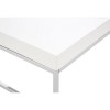 Allure White High Gloss and Chrome Metal Coffee Table 5501365