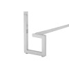 Allure White High Gloss and Chrome Metal Square End Table 5501367