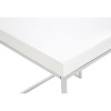 Allure White High Gloss and Chrome Metal Square End Table 5501367