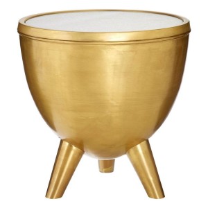 Crest Metal Furniture Brass Finish White Marble Top Side Table Crest Metal Furniture Brass Finish White Marble Top Side Table