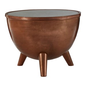 Crest Metal Furniture Copper Finish White Marble Top Side Table Crest Metal Furniture Copper Finish White Marble Top Side Table