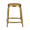 Crest Metal Furniture Gold Finish Metal Bar Stool Set of 4