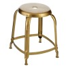 Crest Metal Furniture Gold Finish Metal Bar Stool Set of 4