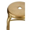Crest Metal Furniture Gold Finish Metal Bar Stool Set of 4
