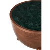 Crest Metal Furniture Green Marble Top Side Table