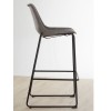 Dalston Vintage Ash Faux Leather and Metal Bar Stool 5501218