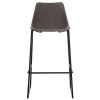 Dalston Vintage Ash Faux Leather and Metal Bar Stool 5501218