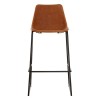 Dalston Vintage Camel Faux Leather and Metal Bar Stool 5501219