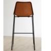 Dalston Vintage Camel Faux Leather and Metal Bar Stool 5501219