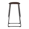 Dalston Vintage Mocha Soft Faux Leather and Metal Bar Stool Set of 4 5501213