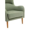 Kolding Green Fabric and Natural Ash Wood Chair 5501197