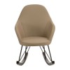 Kolding Light Grey Faux Leather and Metal Chair 5501204