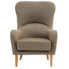 Kolding Mink Fabric and Natural Ash Wood Chair 5501198