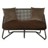 New Foundry Industrial Furniture 2 Seat Sofa With Curved Legs 5501805