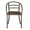 New Foundry Industrial Furniture Armchair With Curved Backrest 5501807