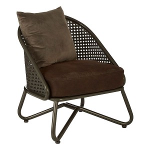 New Foundry Industrial Furniture Brown Faux Leather Chair Curved Legs New Foundry Industrial Furniture Brown Faux Leather Chair Curved Legs