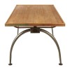 New Foundry Industrial Furniture Dining Table With Elm Wood Top