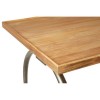 New Foundry Industrial Furniture Dining Table With Elm Wood Top