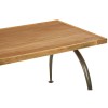 New Foundry Industrial Furniture Dining Table With Elm Wood Top