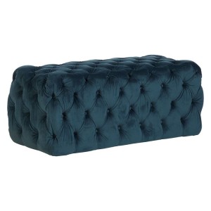 Sasha Traditional Chesterfield Midnight Blue Footstool
