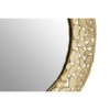 Templar Brass Finish Iron Pebble Effect Round Wall Mirror