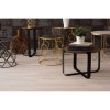 Templar Bronze Finish Wood and Black Iron Round Coffee Table (Pair)