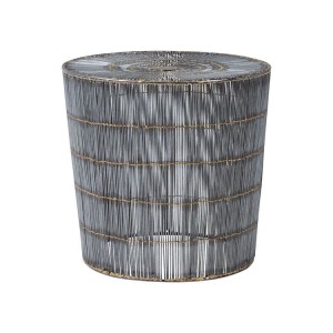 Templar Natural Iron Wireframe Rounded Top Side Table Templar Natural Iron Wireframe Rounded Top Side Table