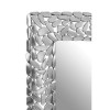 Templar Pebble Effect Rectangular Silver Mirrored Glass Wall Mirror