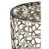 Templar Set of 2 Silver Finish Aluminium Stools 2405030