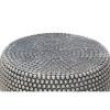 Templar Silver Finish Iron Round Beaded Coffee Table